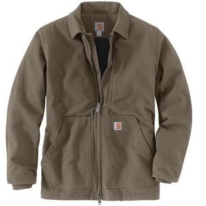 CARHARTT MEN'S M-WASHED DUCK SHERPA-LINED WORK COAT -2XL